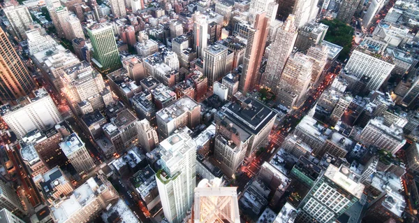 Empire State Binasından Geceye Kadar New York Şehri — Stok fotoğraf