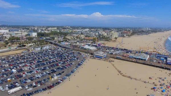 Luftaufnahme Der Küste Von Santa Monica Kalifornien — Stockfoto