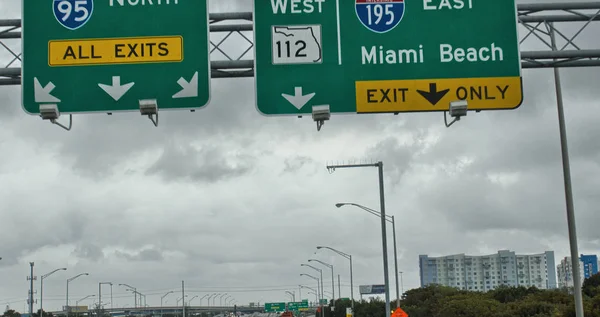 Prachtig Uitzicht Wolkenkrabbers Van Miami Florida — Stockfoto