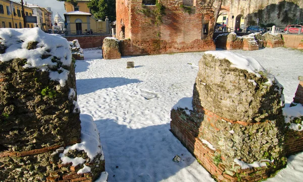 Pisa Snowstorm Italy — Stock Photo, Image