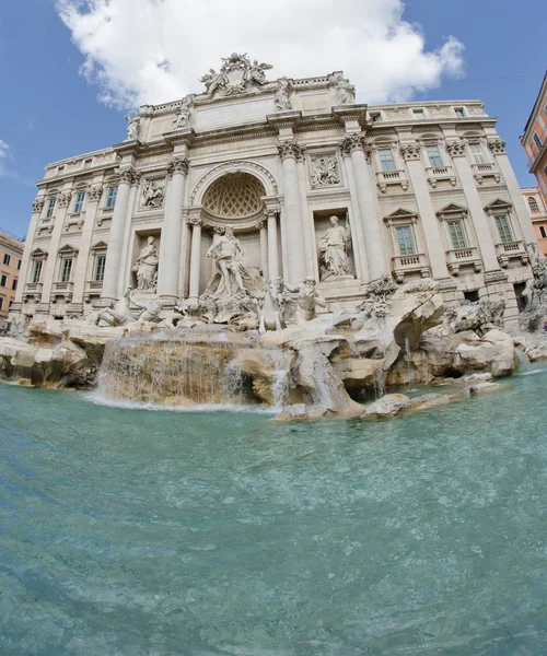 Arkitektoniska Detaljer Fontana Trevi Rom Italien — Stockfoto