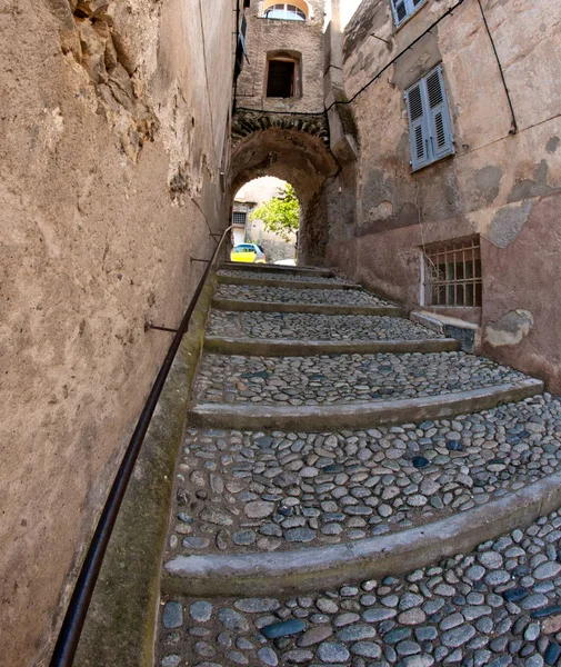 Detalle Pueblo Córcega Francia — Foto de Stock