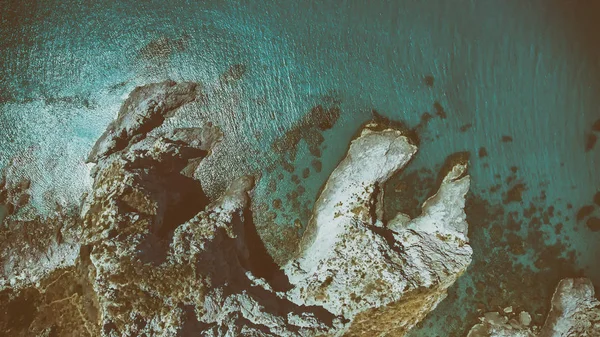 Вид Сверху Красивую Береговую Линию — стоковое фото