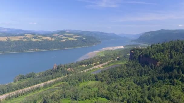 Columbia River Est Grand Fleuve Région Nord Ouest Pacifique Amérique — Video