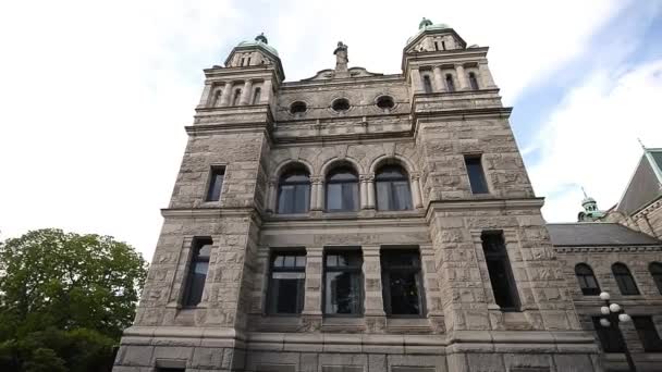 Victoria Ortaçağ Binaları Vancouver Adası Kanada — Stok video