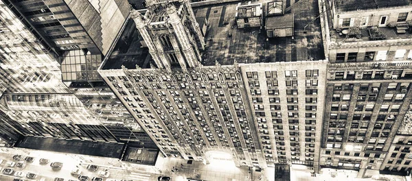 Dachu Widok Midtown Manhattan Skyline Miasta Ruchu Zobacz Streetward Niesamowity — Zdjęcie stockowe