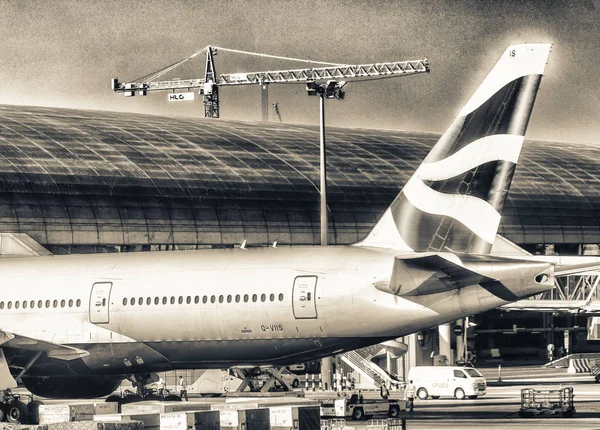 Dubai Birleşik Arap Emirlikleri Kasım 2015 Aiirport Dubai British Airways — Stok fotoğraf