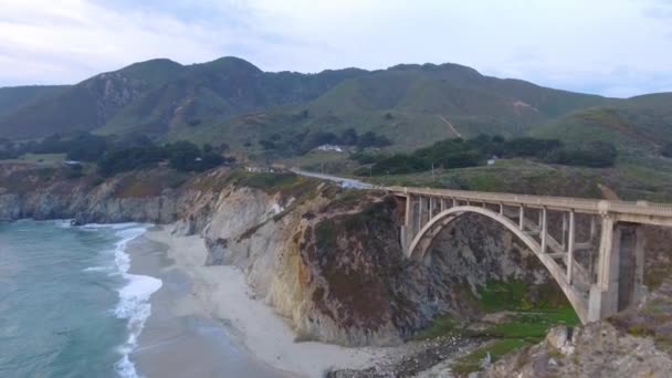 Big Sur Niesamowite Wybrzeża California Stany Zjednoczone Ameryki Wideo — Wideo stockowe