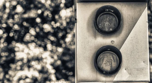 Câmera Velocidade Uma Estrada Rural Conceito Segurança Tráfego — Fotografia de Stock