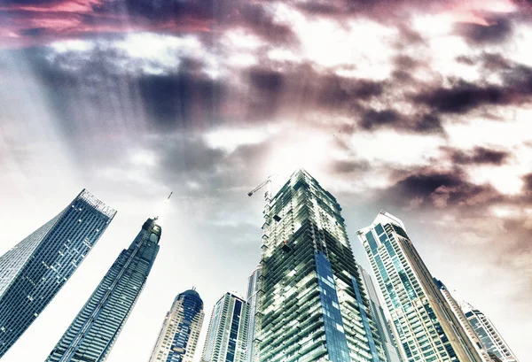 Beautiful View Dubai Marina Skyline Night — Stock Photo, Image