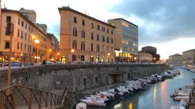Livorno, aslında çevre müstahkem şehir, Toskana, İtalya ve takip hendek Fosso Reale
