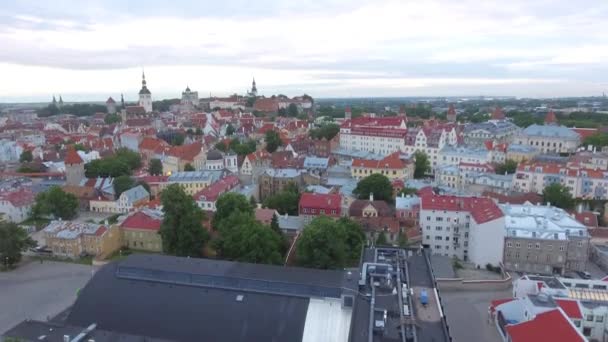 Luftaufnahme Von Tallinn Estland Video — Stockvideo