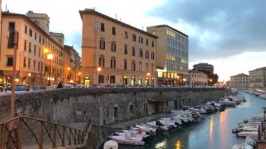 Livorno, aslında çevre müstahkem şehir, Toskana, İtalya ve takip hendek Fosso Reale