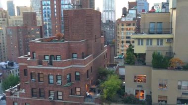 Manhattan panoramik hava manzarası, Nyc-ABD.