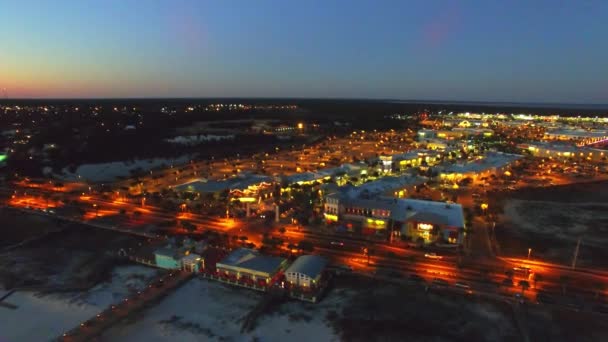 Daytona Beach panoramaudsigt fra luften, Florida – Stock-video