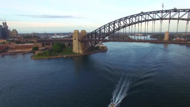 Sydney Harbour Bridge Austrália Vídeo — Vídeo de Stock