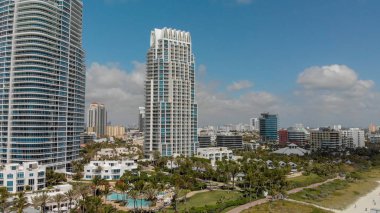 miami Beach, florida Güney pointe park.