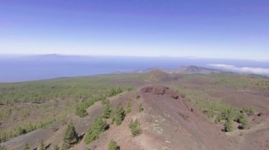 Ağaçlar, video büyüyen ile vulcan Dağı havadan görünümü