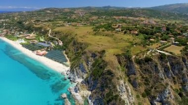 Capo Vaticano, Calabria - İtalya. Muhteşem panoramik hava görünümünü o