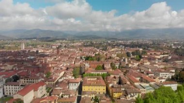 Lucca kırsal havadan görünümü, Tuscany