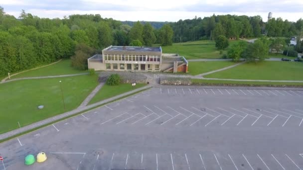 vue aérienne du château de Turaida, Lettonie  