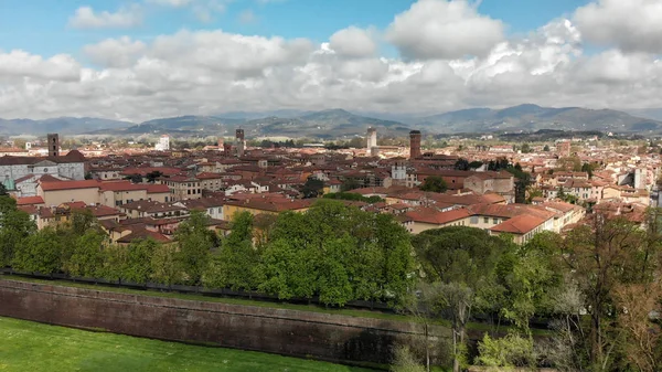 Veduta Aerea Degli Edifici Lucca Toscana — Foto Stock