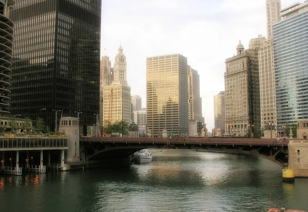 Огни Цвета Чикаго — стоковое фото