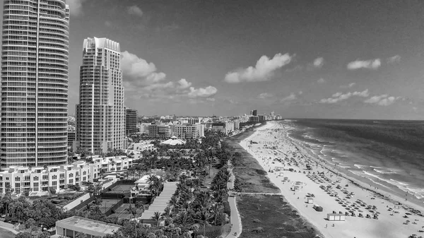 Aerial View Miami Skyline South Pointe Park Florida — Stock Photo, Image