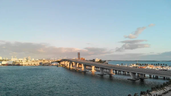 Vista Aérea Del Port Boulevard Miami — Foto de Stock