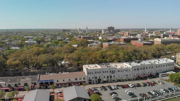 Savannah April 2018 Aerial City View Savannah Famous Destination Georgia — Stock Photo, Image