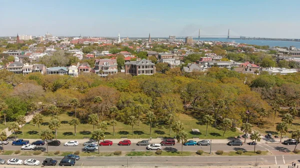 Aerial View Charleston Cityscape River South Carolina — Stock Photo, Image