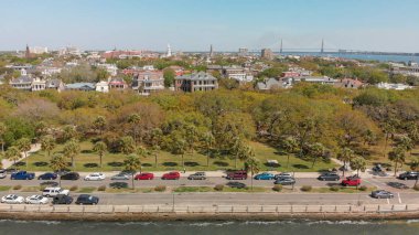 Havadan görünümü Charleston, South Carolina.