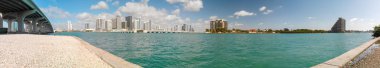 Jungle Island Miami'den panoramik manzaralı.