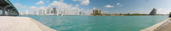 Vista Panoramica Miami Dall Isola Della Giungla — Foto Stock