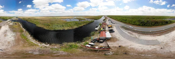 Everglades Ulusal Park Florida Nın Panoramik Havadan Görünümü — Stok fotoğraf