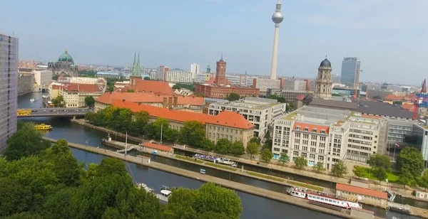 柏林天际线的空中景观 — 图库照片