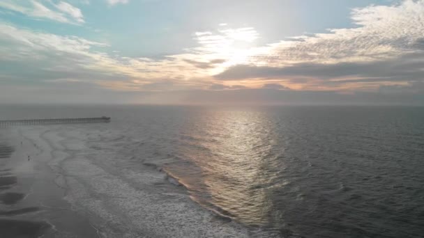 Vista Panorámica Myrtle Beach Atardecer Vídeo — Vídeos de Stock