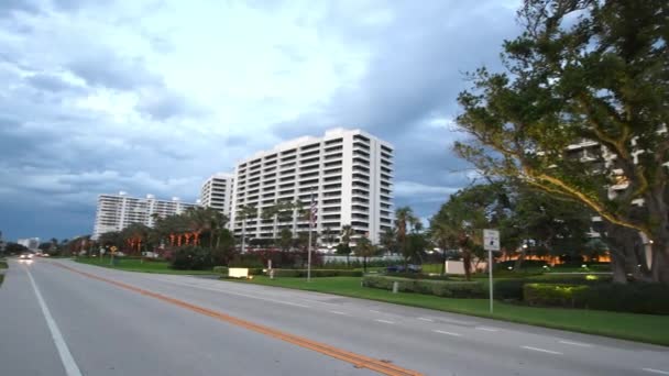 Boca Raton Street Panoramic View Florida Estados Unidos — Vídeo de stock