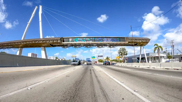 Miami Fll April 2018 Verkehr Auf Der Interstate Dies Ist — Stockfoto