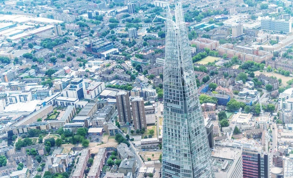 London June 2015 Shard Dan City Skyline Dari Helikopter London — Stok Foto