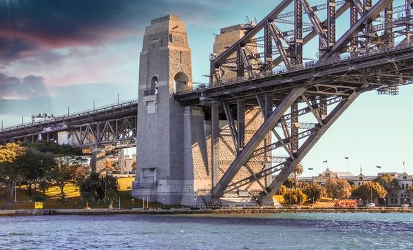 Εκπληκτική θέα της γέφυρας του λιμανιού στο Σίδνεϊ - Αυστραλία — Φωτογραφία Αρχείου