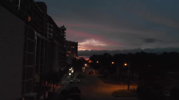 Panoramautsikt Över Myrtle Beach Vid Solnedgången — Stockvideo