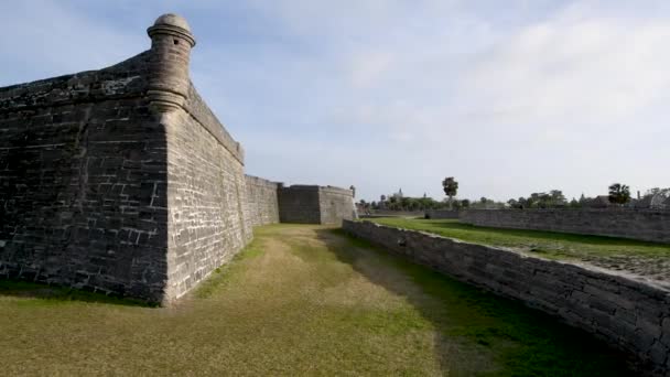 Vue Des Ruines Antiques Château Vidéo — Video