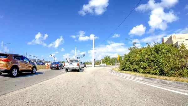 Miami Avril 2018 Trafic Long Autoroute Est Une Route Importante — Photo