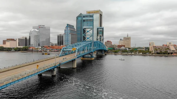 Jacksonville Abril 2018 Vista Panorámica Ciudad Aérea Jacksonville Una Gran — Foto de Stock