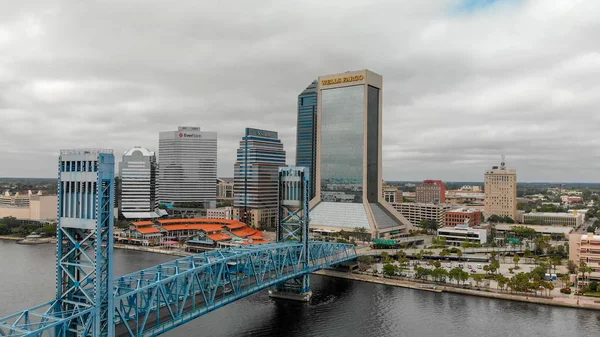 Jacksonville April 2018 Panoramische Luftaufnahme Der Stadt Jacksonville Ist Eine — Stockfoto