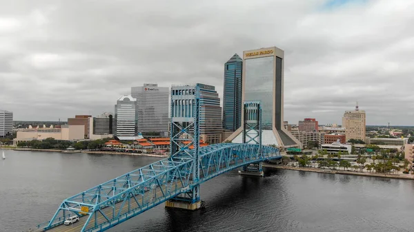 Jacksonville Kwietnia 2018 Widok Panoramiczny Lotnicze Miasto Jacksonville Jest Główną — Zdjęcie stockowe