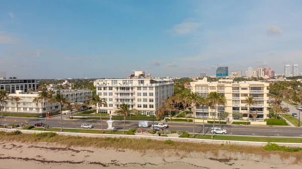 Hermosa Vista Aérea Costa Palm Beach Florida —  Fotos de Stock