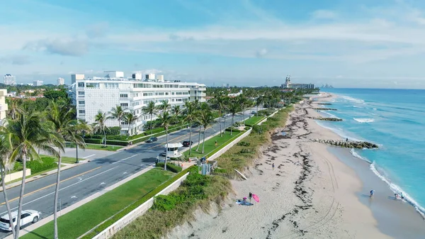 Hermosa Vista Aérea Costa Palm Beach Florida — Foto de Stock