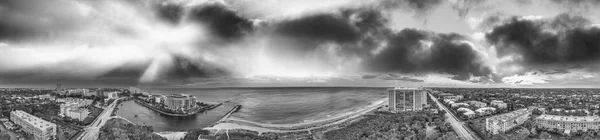 Boca Raton Letecký Slunce Panoramatický Pohled Pobřeží Floridy — Stock fotografie